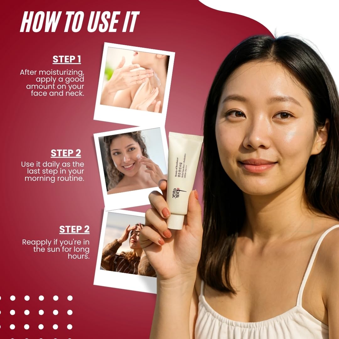 BEAUTY OF REINFORCEMENT: RELIEF SUNSCREEN RICE + PROBIOTICS SPF50+ PA+++